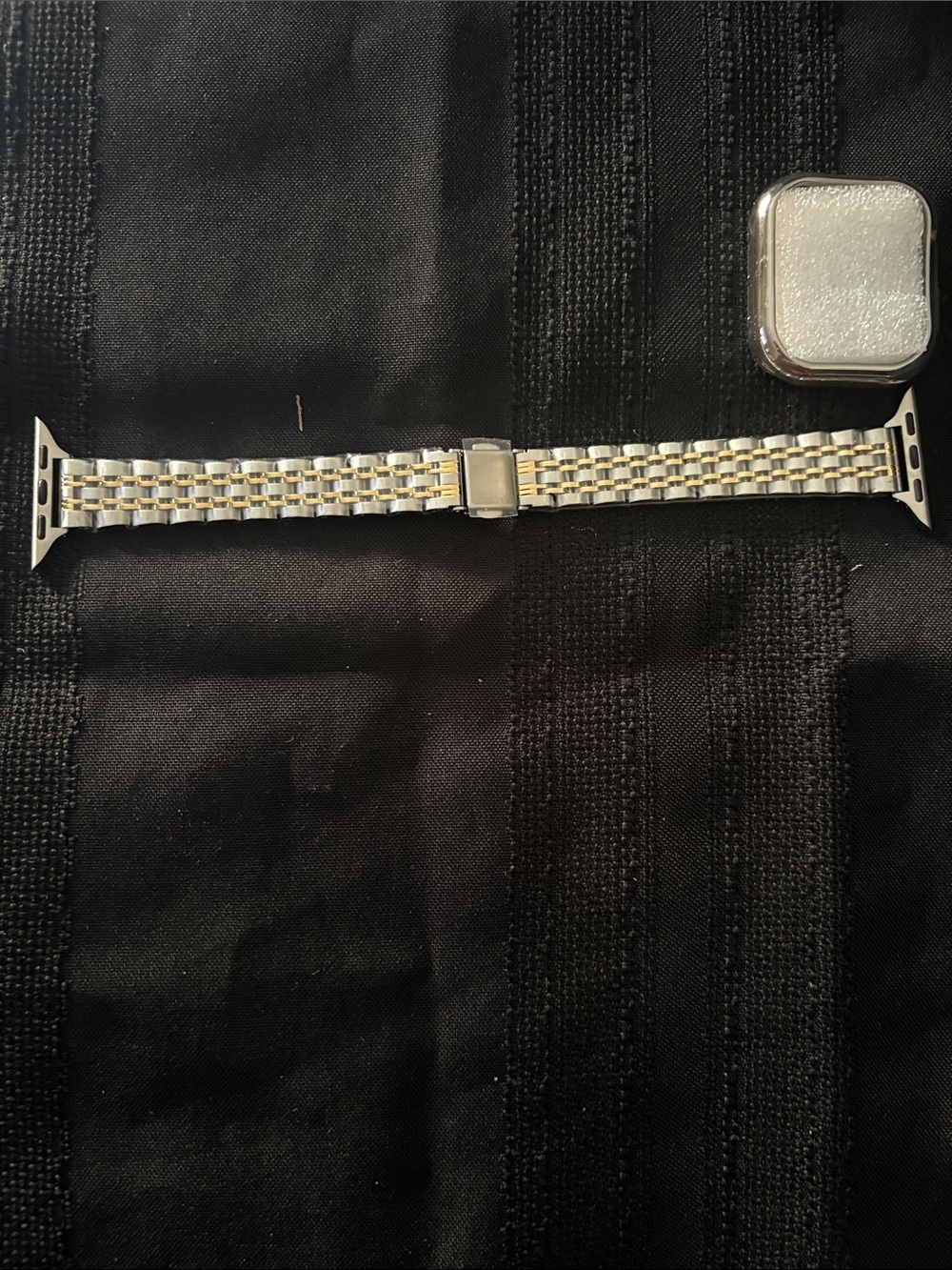 Two-Tone Stainless Steel Watch Band for Women- Silver & Gold